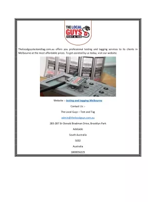 thelocalguystestandtag com au offers