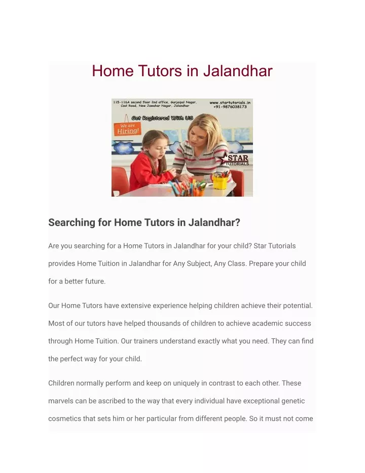home tutors in jalandhar