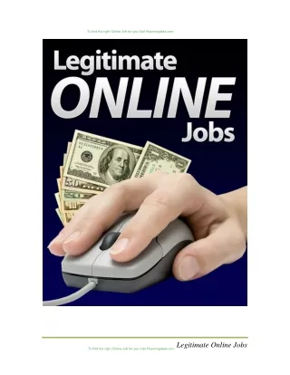 to find the right online job for you visit