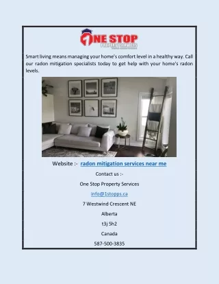 radon mitigation services near me | 1stopps.ca