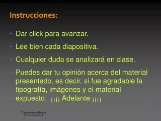 instrucciones