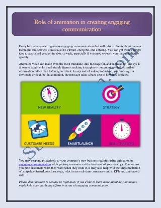 role of animation in creating engaging role