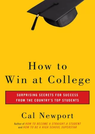 DOWNLOAD How to Win at College Surprising Secrets for Success from the Country s