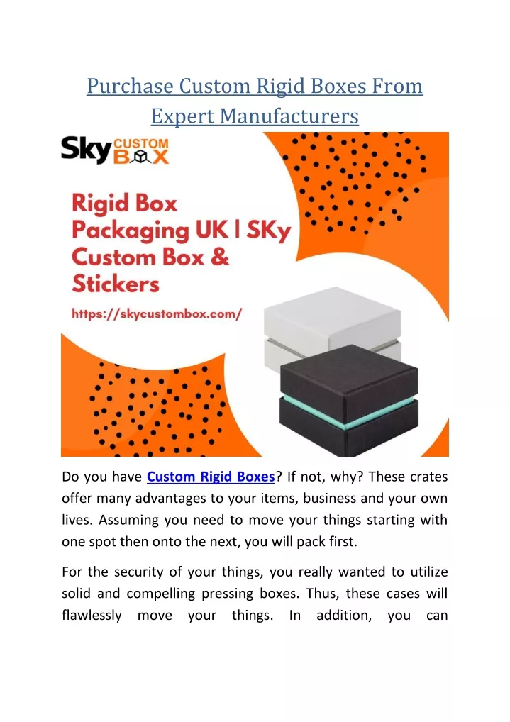 purchase custom rigid boxes from expert