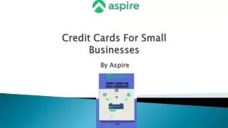 Credit Cards For Small Businesses