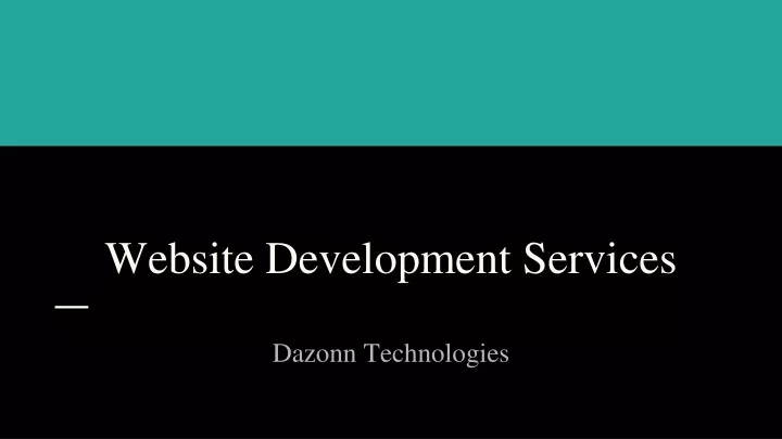 website development services