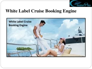 white label cruise booking engine