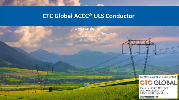 ctc global accc uls conductor www ctcglobal com nov 2021