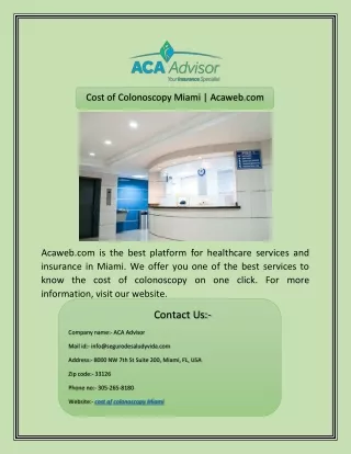 cost of colonoscopy miami acaweb com