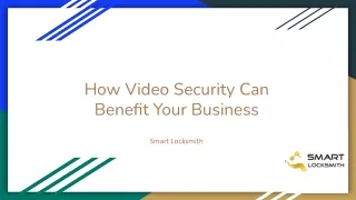 How Video Security Can Benefit Your Business