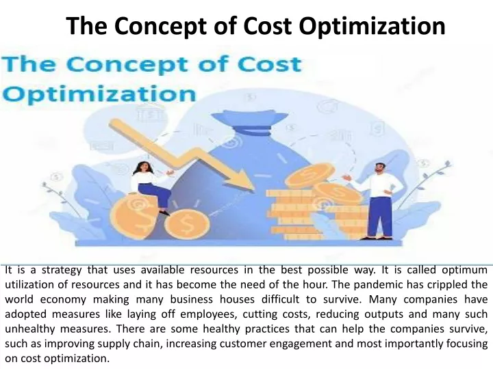the concept of cost o ptimization