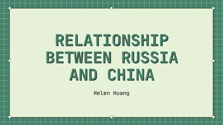 relationship relationship between russia between