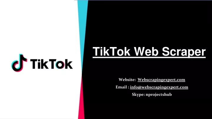 tiktok web scraper