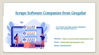 scrape software companies from gregslist