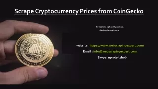scrape cryptocurrency prices from coingecko