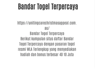 Bandar Togel Terpercaya