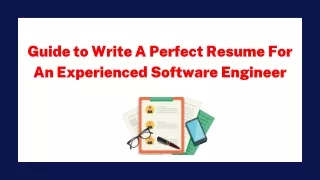 guide to write a perfect resume