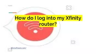 How do I log into my Xfinity router_