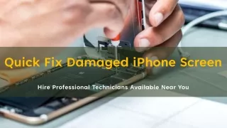 quick fix damaged iphone screen