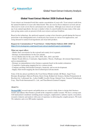 global yeast extract industry analysis