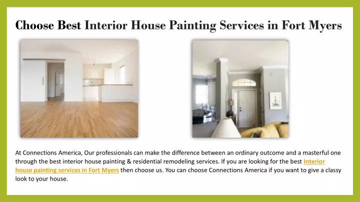 choose best interior house painting services