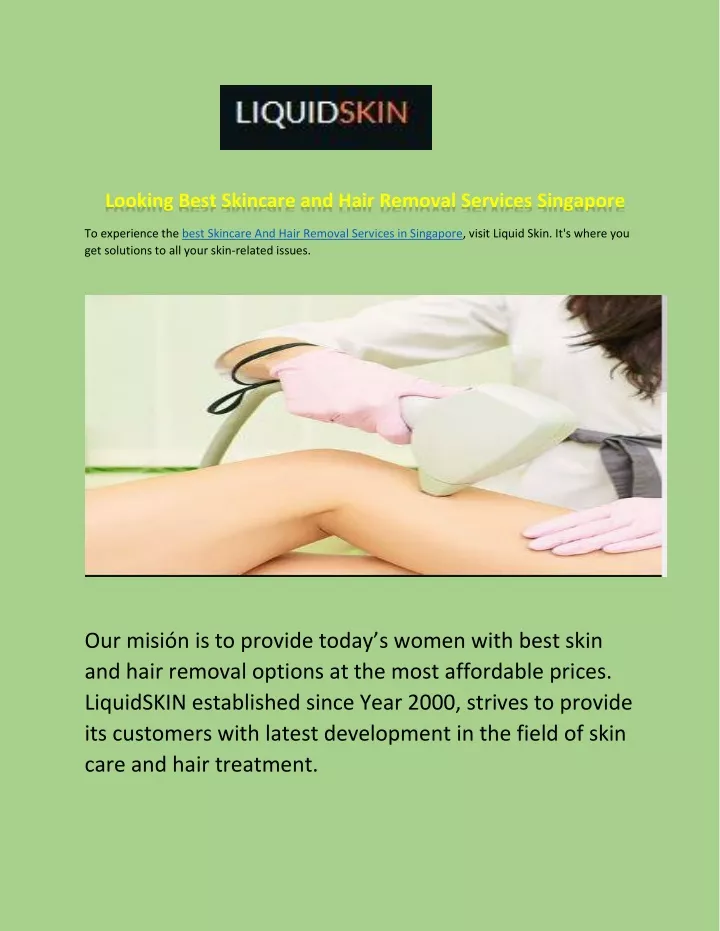 looking best skincare and hair removal services