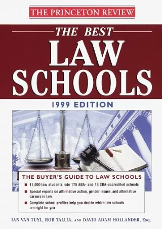 EBOOK The Best Law Schools 1999 Edition Best Law Schools Princeton Review