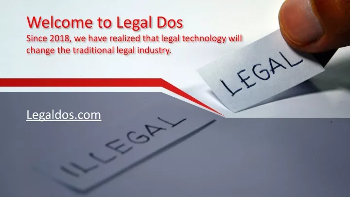 welcome to legal dos since 2018 we have realized