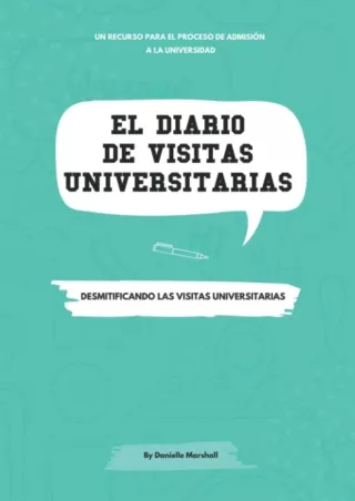 EBOOK El Diario de Visitas Universitarias Desmitificando Las Visitas