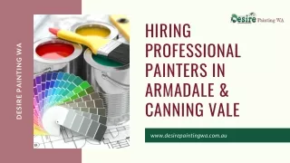 Hiring Professional Painters in Armadale & Canning Vale, Perth
