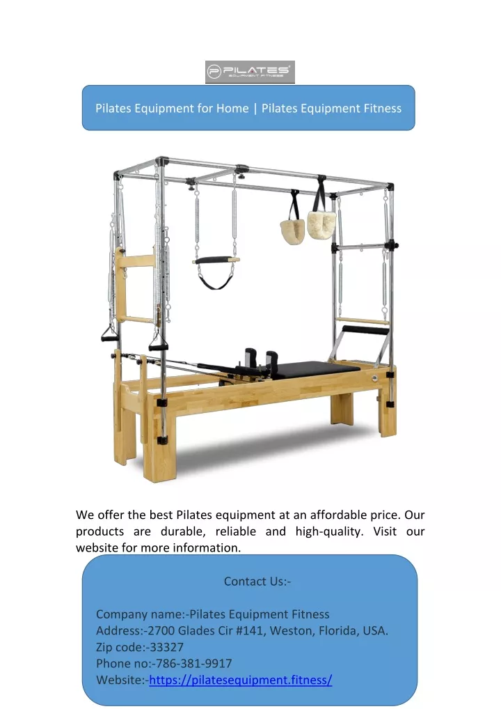 pilates equipment for home pilates equipment