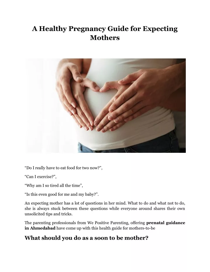 a healthy pregnancy guide for expecting mothers