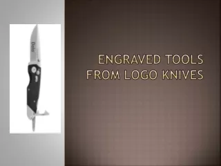 Engraved Tools from logo knives