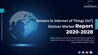 Sensors in Internet of Things (IoT) Devices Market
