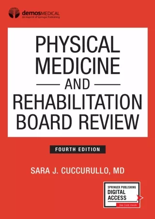 EBOOK Physical Medicine and Rehabilitation Board Review Fourth Edition Paperback