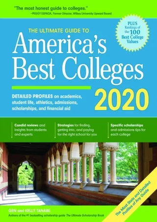 READ The Ultimate Guide to America s Best Colleges 2020