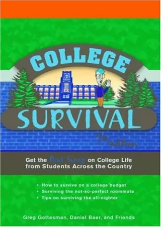DOWNLOAD College Survival Get the Real Scoop on College Life from Students Across