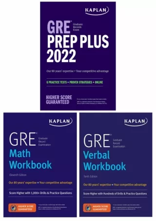 EBOOK GRE Complete 2022 3 Book Set 6 Practice Tests  Proven Strategies  Online