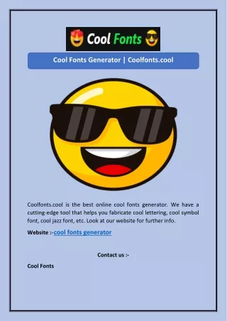 cool fonts generator coolfonts cool