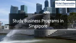 study business programs in singapore