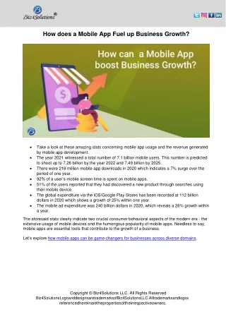 how does a mobile app fuel up business growth