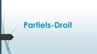 Partiels-Droit