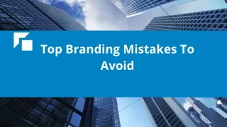 top branding mistakes to avoid