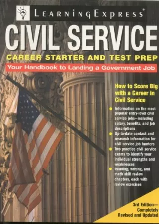 READ Civil Service Career Starter and Test Prep How to Score Big with a Career in