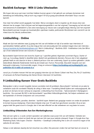 Backlinks