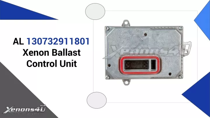 al 130732911801 xenon ballast control unit