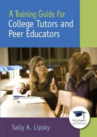READ A Training Guide for College Tutors and Peer Educators