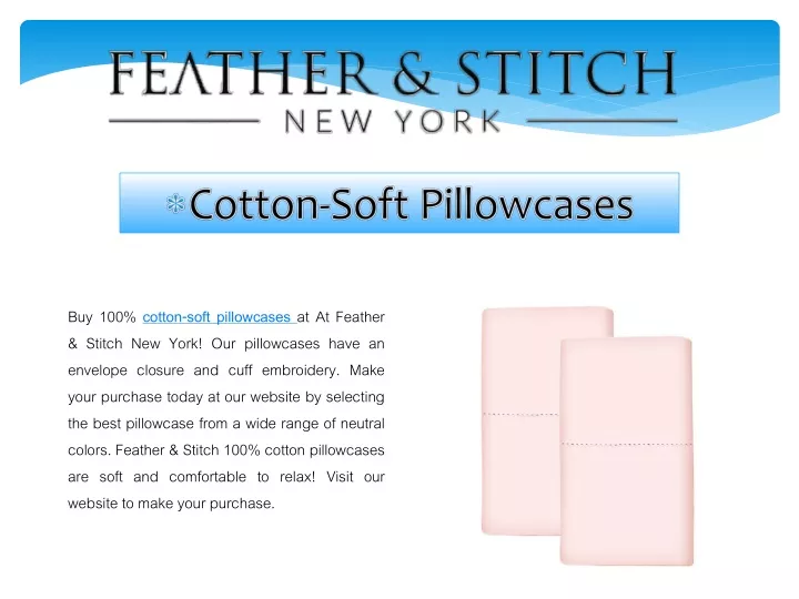 cotton soft pillowcases