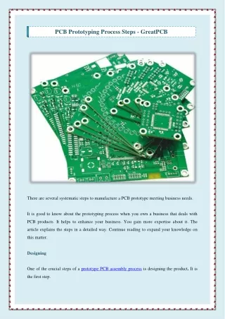 PCB Prototyping Process Steps - GreatPCB