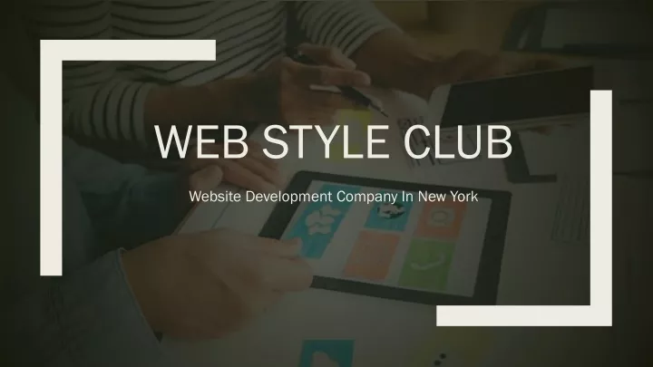 web style club